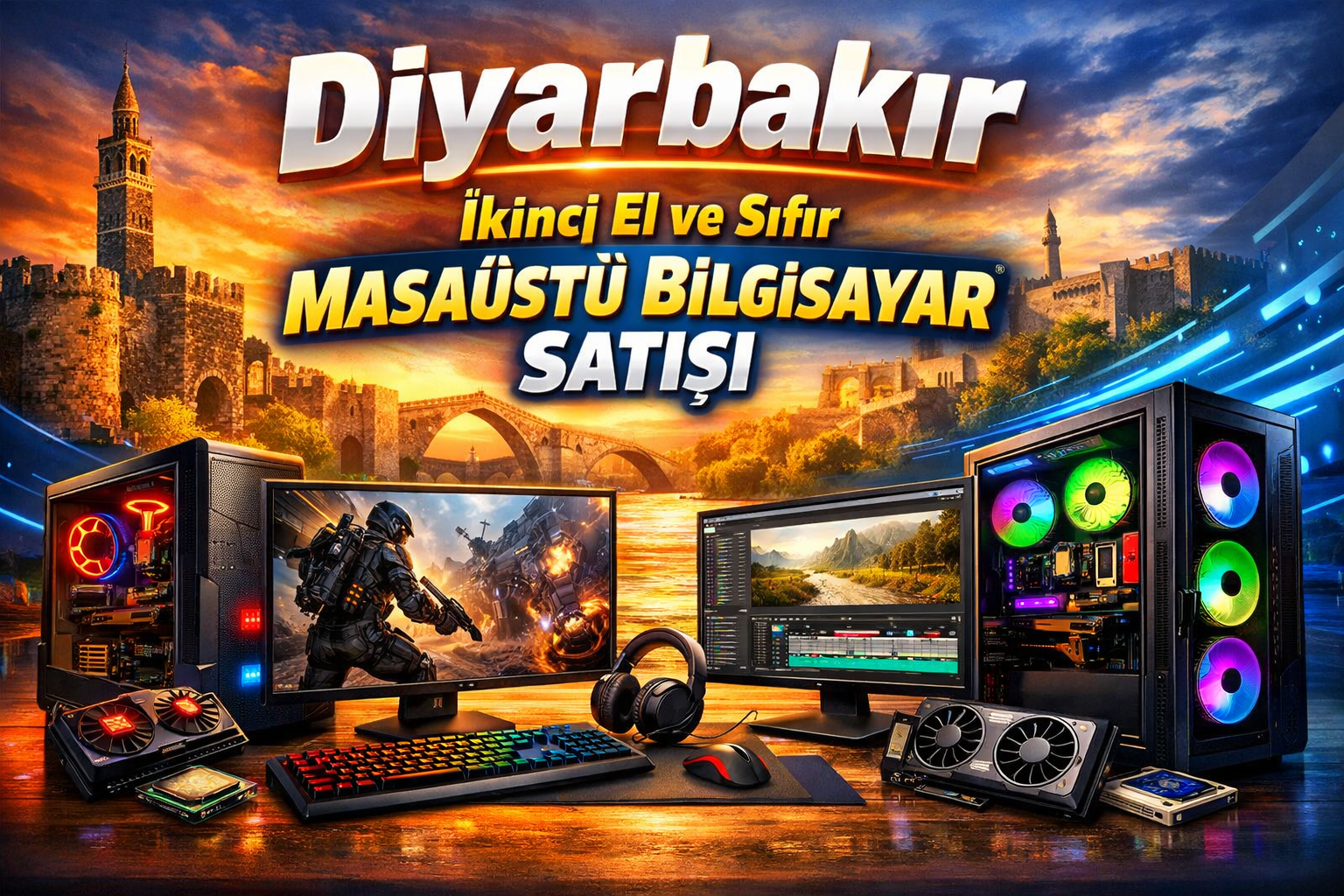 Diyarbakır İkinci El ve Sıfır Masaüstü Bilgisayar Satışı | Uygun Fiyatlar